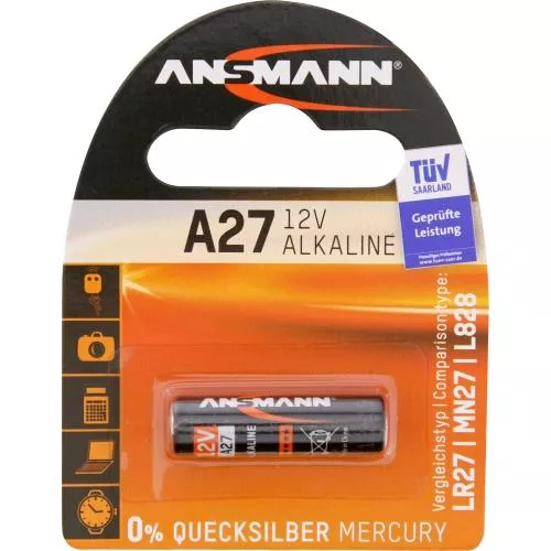 ANSMANN 1516-0001 Alkaline Batterie A27 12V