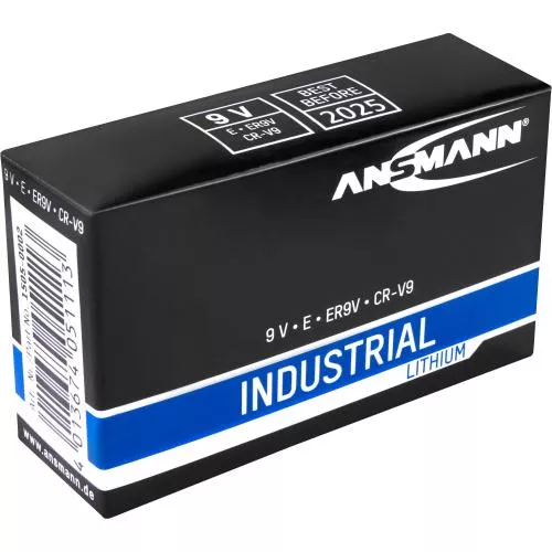 ANSMANN 1505-0002 Lithium-Industriebatterie 9V-E-Block 5er-Pack
