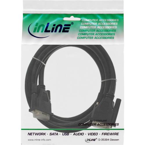 Preview: InLine® DVI-D Kabel digital 24+1 Stecker / Stecker Dual Link 2m