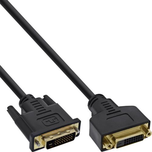 InLine® DVI-D Verlängerung Premium digital 24+1 Stecker / Buchse Dual Link