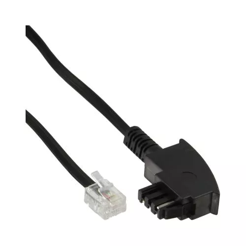 InLine® TAE-F Kabel für Telekom/Siemens-Geräte TAE-F Stecker an RJ11 Stecker 6m
