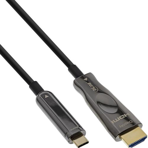 InLine® USB Display AOC Kabel USB Typ-C Stecker zu HDMI Stecker