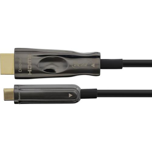 Preview: InLine® USB Display AOC Kabel USB Typ-C Stecker zu HDMI Stecker