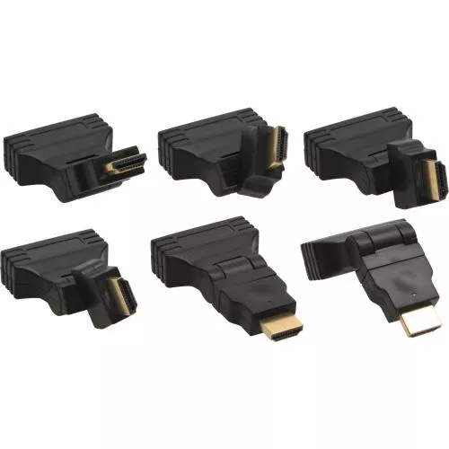 InLine® HDMI-DVI Adapter 19pol St auf 24+1 Bu mit 180° Winkel vergoldete Kontakte