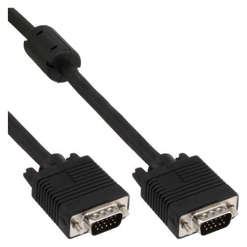 InLine® S-VGA Kabel 15pol HD Stecker / Stecker schwarz