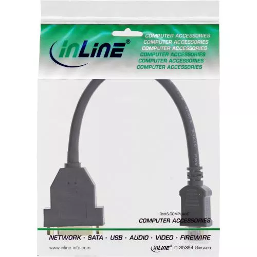 InLine® HDMI-DVI Adapterkabel HDMI Stecker auf DVI Buchse 0,2m