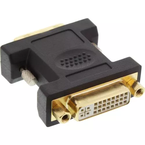 InLine® DVI-D Adapter Digital 24+5 Buchse an DVI-D 24+1 Stecker verg. Kontakte