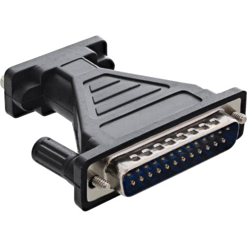 InLine® USB Typ C zu Seriell Adapterkabel Stecker C an 9pol Sub D Stecker mit 9-25pol Adapter 1,8m
