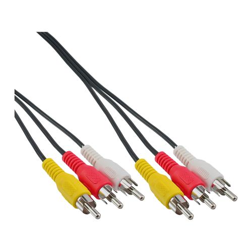 InLine® Cinch Kabel Audio/Video 3x Cinch Stecker / Stecker 2m
