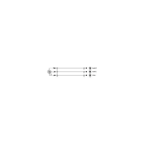 InLine® Audio/Video Kabel 3,5mm 4pol Stecker auf 3x Cinch für Digitalkamcorder 1,5m