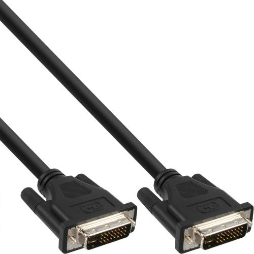 InLine® DVI-I Kabel digital/analog 24+5 Stecker / Stecker Dual Link ohne Ferrite 1,8m