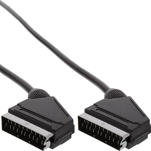 InLine® Scart Anschlusskabel Stecker / Stecker