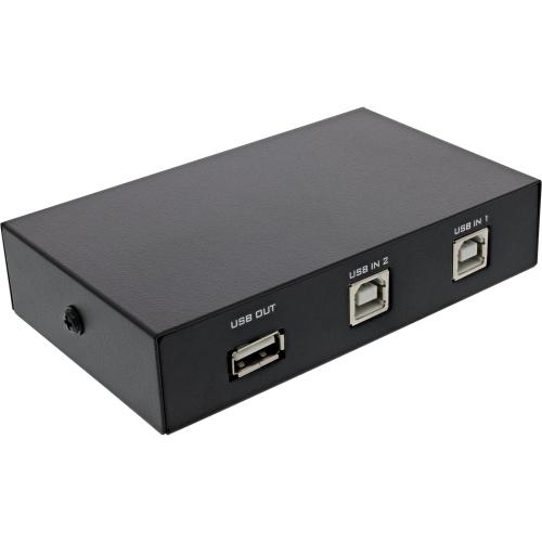 Preview: InLine® USB Data Switch 1 USB Gerät an 2 PC's manuell