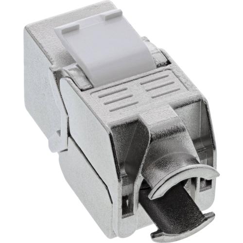 Preview: RJ45 Keystone-Modul Cat.8.1, Snap-In, Buchse/LSA, geschirmt, kompakte Bauform