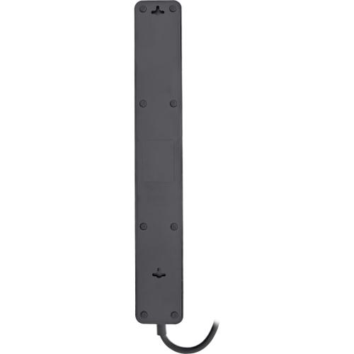 InLine® Steckdosenleiste 5-fach Schutzkontakt Überspannungsschutz und QuickCharge USB mit Schalter 1,5m schwarz