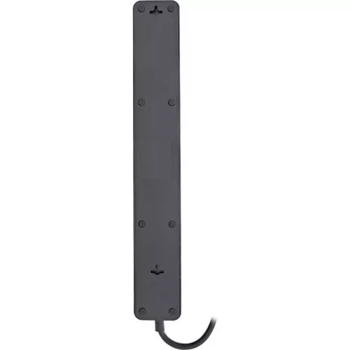 InLine Steckdosenleiste 5-fach Schutzkontakt Überspannungsschutz und QuickCharge USB mit Schalter 1,5m schwarz