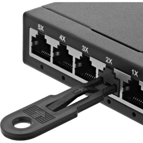 Preview: RJ45 Portblocker Nachfüllpack – 20 Stück – schwarz – ohne Schlüssel