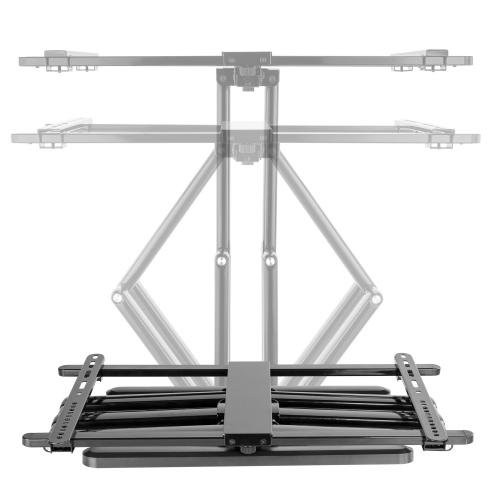 Preview: InLine® Premium Aluminium Wandhalterung für Flach-TV (37-80") max. 70kg schwarz