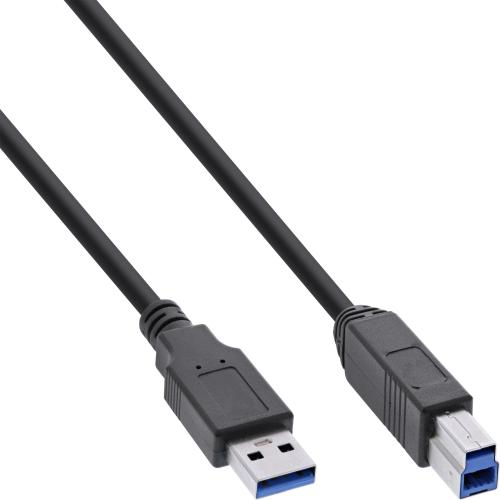 InLine® USB 3.2 Gen.1 Hub 7 Port Aluminiumgehäuse schwarz mit 2,5A Netzteil
