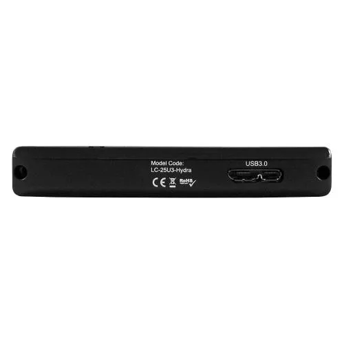 LC-Power LC-25U3-Hydra USB 3.0-Festplattengehäuse 6,35cm/2,5" schwarz