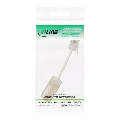 InLine® Twist-Stop Entwirrer für Kabel von Telefonhörer mit Kabel