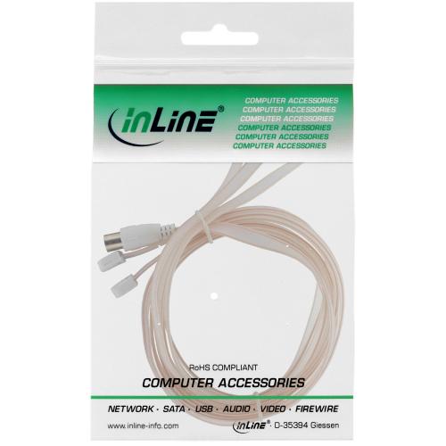 InLine® Wurfantenne Dipol, für UKW mit IEC Kupplung 75Ohm