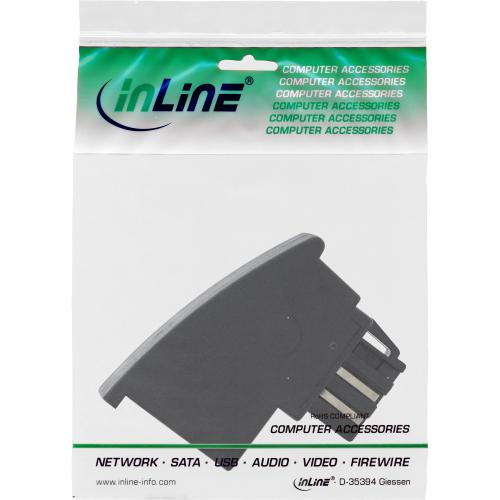 Preview: InLine® TAE-N Adapter TAE-N Stecker auf RJ11 Buchse 6P4C