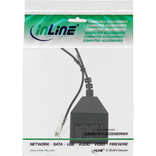InLine® TAE Adapterkabel RJ45 Stecker auf TAE NFN Dose 20cm