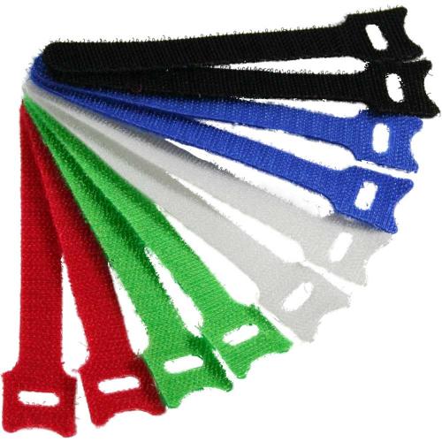 Klett-Kabelbinder – 12 × 150 mm – 10 Stück – 5 Farben