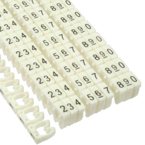 Preview: 100er Pack Kabelmarkierer 6mm², Nr. 0-9