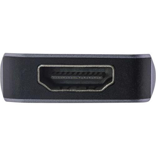 Preview: InLine® Multifunktions-Hub USB 3.2 Gen.1 2x USB-A 5Gb/s + HDMI 4K/30Hz + Cardreader Aluminium grau