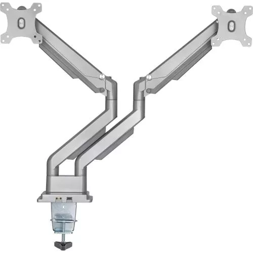 InLine® Tischhalterung mit Lifter und USB/Audio beweglich für zwei Monitore bis 81cm (32") max. 9kg