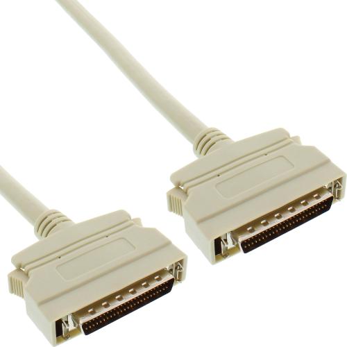 Preview: InLine® SCSI II Kabel 50pol mini Sub D Stecker / Stecker 1m