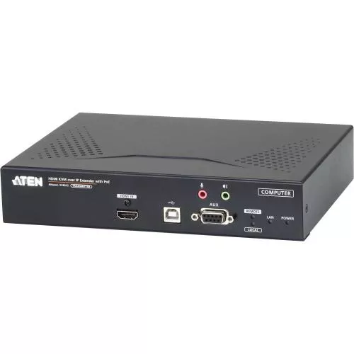 ATEN KE8952T Senderteil KVM over IP Extender mit PoE 4K HDMI Einzeldisplay RS232 USB Audio