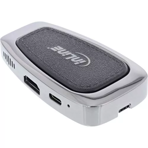 InLine® Multifunktions-Hub USB 3.2 Gen.2 USB Typ-C (2x USB-A 10Gb/s + 1xHDMI 4K@60Hz + 1x USB-C 10Gb/s & PD 100W)