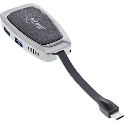 InLine® Multifunktions-Hub USB 3.2 Gen.2 USB Typ-C (2x USB-A 10Gb/s + 1xHDMI 4K@60Hz + 1x USB-C 10Gb/s & PD 100W)