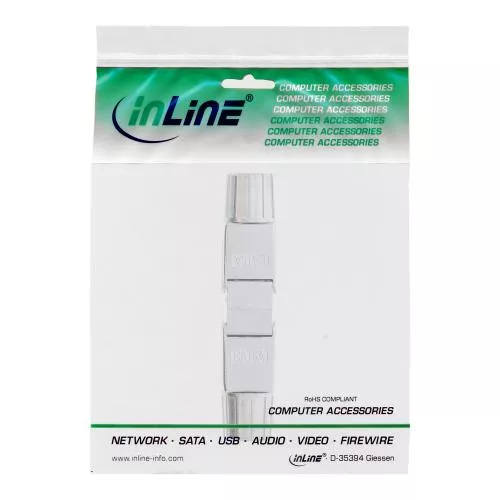 InLine® Kabelverbinder Cat.6A mit LSA-Technik geschirmt flach