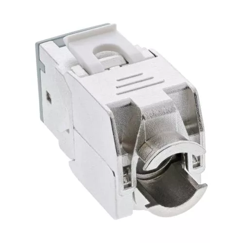 8er-Pack RJ45 Keystone-Module Cat.6A, geschirmt, Snap-In, grau