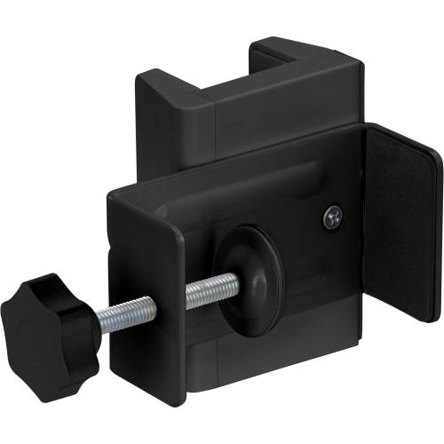 Preview: InLine® Tischbein-Klemme für Steckdosenleiste, Schraubklemme, schwarz