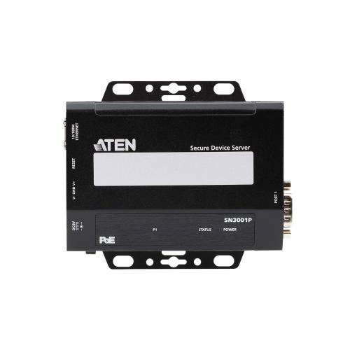 ATEN SN3001P 1-Port RS-232 Secure Device Server mit PoE 10/100Mb/s