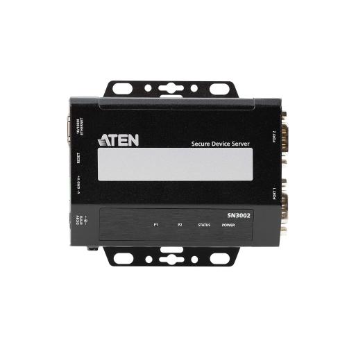 ATEN SN3002 2-Port RS-232 Secure Device Server 10/100Mb/s