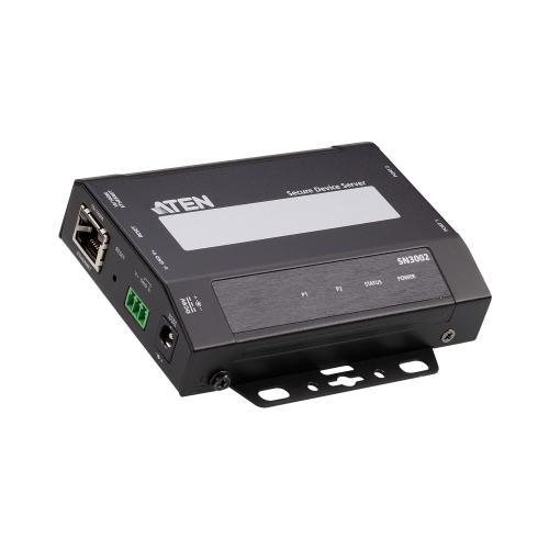 ATEN SN3002 2-Port RS-232 Secure Device Server 10/100Mb/s