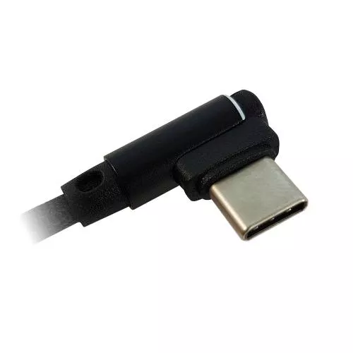 LC-Power LC-C-USB-TYPE-C-1M-2 USB A zu USB Typ-C Kabel, schwarz, 1m