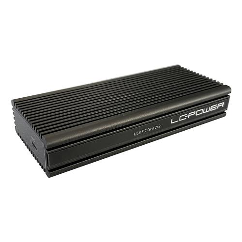 LC-Power LC-M2-C-NVME-2X2 M.2-NVMe-SSD-Gehäuse USB 3.2 Gen.2x2 schwarz