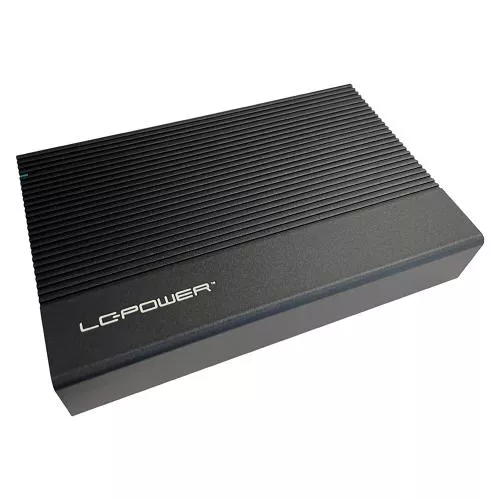 LC-Power LC-35U3-C externes 3,5"-SATA-Festplattengehäuse USB-C Alu schwarz