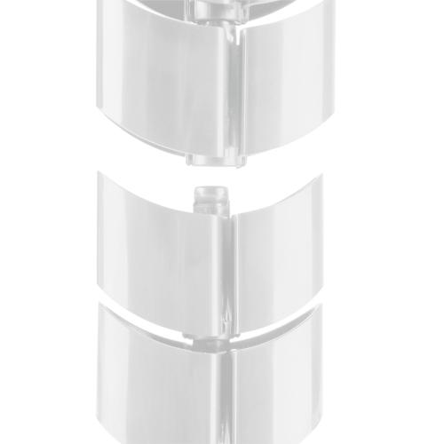 InLine® Kabelkanal flexibel vertikal für Tische 2 Kammern 0,80m weiß