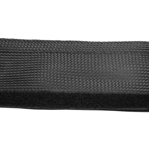 Kabelschlauch Gewebeschlauch – 1 m x 25 mm – Schwarz – mit Klettverschluss