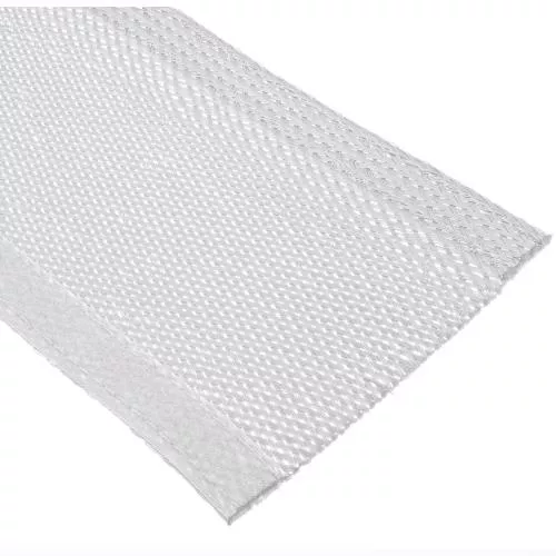 Kabelschlauch Gewebeschlauch – 1 m x 40 mm – Weiß – mit Klettverschluss