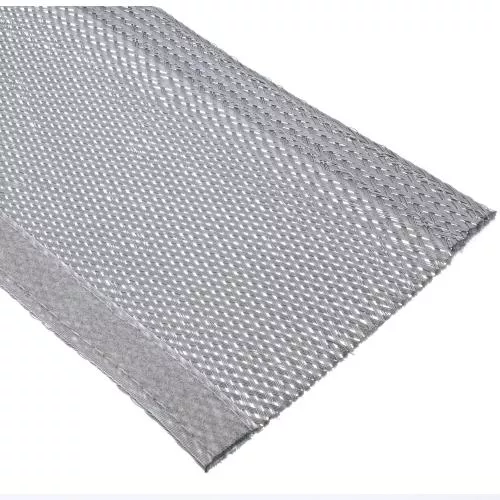Kabelschlauch Gewebeschlauch mit Klettverschluss – 1 m x 40 mm – Grau