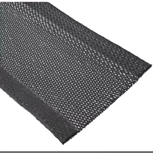 Kabelschlauch Gewebeschlauch – 1 m x 40 mm – Schwarz – mit Klettverschluss